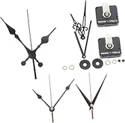 jojofuny 2 Sets Clock Mechanism Alarm Clocks Digital Clock Machine Retro Clock Flip Clock DIY Kit LED Clock Wall Clocks Pendulum Frameless Dial Decor Numbers Numerals Iron Black
