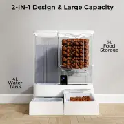Advwin 2-in-1 Automatic Cat Feeder Waterer Set