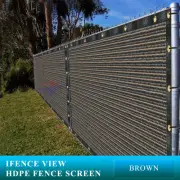 Ifenceview 3' Tall Brown Balcony Deck Fence Privacy Screen Cover Fabric Panel