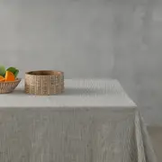 Pinstripe - 100% French Flax Linen Tablecloth, Med - 140cm x 240cm / Pinstripe