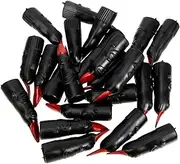 FELTECHELECTR Nails for Halloween 24pcs Black Fake Fingers Witch Costume Props Masquerade Accessory Kit