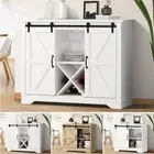 Oikiture Sideboard Buffet Storage Cabinet Kitchen Hallway Sliding Door Cupboard