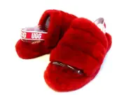 UGG FLUFF YEAH SLIDE WOMEN SANDAL RED RIBBON US 5 /UK 3 /EU 36 /JP 22