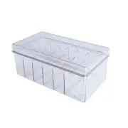 2X(Plastic Cord Storage Box with Lid, Cable Organizers Case for Home Office2172