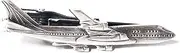 [ISHOKUYA] Jumbo Jet Airplane Unique Tie Clasps & Tacks Tie Clip Bar Tie Pin Made in Japan