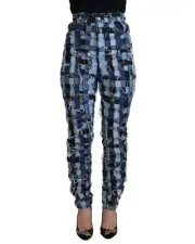 Dolce & Gabbana Patchwork Jeans Style Blue Women Multicolor Pants