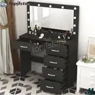 Dressing Table With Drawers Large 11 LED Mirror Makeup Desk Vanity Table Bedroom