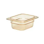 Cambro 82HP150 1/8 Size 2 1/2 in Amber HPan™ High Heat Food Pan