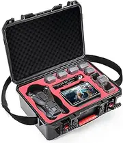 [STARTRC] Waterproof Hard Carrying Case for DJI Mavic 4 Pro Drone Combo,Fly More Combo, Fits RC 2/RC Pro 2 Remote Controller,Up to 9 Batteries,Charger Hub and More Drone Accessories(Case Only)