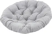 Perfk Swing Chair Cushion Office Seat Cushion Stylish Multipurpose Thicken Floor Pillow Hammock Chair Seat Pad for Outdoor Bedroom, Light Gray