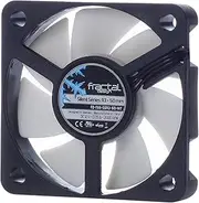Fractal Design Silent Series R3 White - Silent Computer Fan - Optimized for Quiet Operation - 50 mm - Rotational Speed 3500 RPM - Black Ribbon Cable - Rifle Bearings - 12V - Black/White (Single)