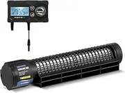 Poafamx Aquarium Chiller, DC12V Cooling Fan With 3-Speed Adjustable Controller, Cross-Flow Fish Tank Cooler for Axolotl, Automatic Temperature Control (4W)