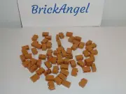 LEGO NEW 1X2 Medium Nougat Bricks Bulk Lot of 50 Pieces 3004
