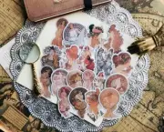 19pcs/pack vellum Stickers Pack / Alphonse Maria Mucha vintage Y06