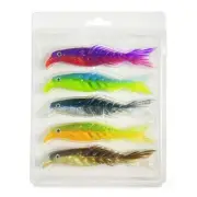 Versatile Set of Paddle Tail Swimbaits Shad Lures for Successful Fishing