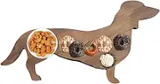 LOGANZ Dachshund Cutting Board, Large Capacity Wooden Tray for Kitchen Counter - Funny Appetizer Serving Tray, Decorative Wooden Dinner Plate for Dog Lovers