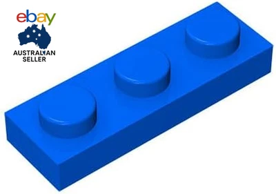 Classic Building Plate 1X3 100 Piece, Compatible with Lego Parts and Pieces 3623