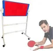 Table Tennis Return Board,360° Adjustable Self-Study Training Baffle,Movable Ping Pong Rebounder,for Home Gym School