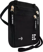 Travel Neck Wallet with RFID Blocking, Travel Neck Pouch Passport Holder for Wom