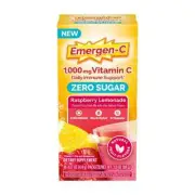 Emergen-C Immune Support, Zero Sugar Raspberry Lemonade 18 Packets 076314610419