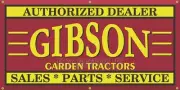 GIBSON GARDEN TRACTORS EQUIPMENT DEALER SALES OLD VINTAGE SIGN REMAKE BANNER