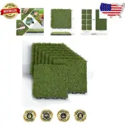 Weather-Resistant 12"x12" Synthetic Turf Grass Tiles for Versatile Spaces