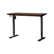 Oikiture Electric Standing Desk Single Motor 150m Walnut Tabletop