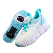 Nevenka Kids Fashion Double Wheel Roller Skate Shoes Sneakers for Boys Girls-Whiteblue