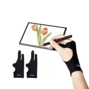 3.35X8.98 Smudge Guard Large Digital Drawing Glove Artist Glove for Tablet 2Pck