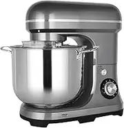 Stand Mixer for Baking, Food Mixer 2000W Max wtih 11 Litre Large Stainless Steel Bowl 8 Speed Pulse Mode, Kitchen Cake Mixers with Flat Beater Dough Hook Egg Whisk Removable Splash Guard