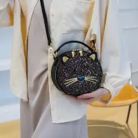 在飛比找蝦皮商城精選優惠-CHUSHI【現貨】新款可愛風貓咪設計感斜背包甜美手提包