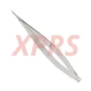 Set of 5 Micro Scissors, 4", Curved, Sharp Points, Flat Spring Handle, Premium