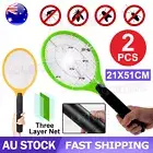 2x Electric Bug Zapper Tennis Racket Mosquito Fly Swatter Insect Killer Handheld