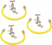 iplusmile 3pcs R134a Charging Hose Kit R12 R22 Compatible R134a Can Easy to Use for Car