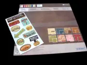 Creative Memories Perfect Fit Vintage Designer Print Scrapbook&Sticker Sheet.