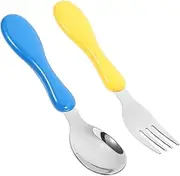 DINHEAROM Cutlery Set Utensils with Cute Animal Designs Easy to Clean Dishwasher Safe Spoons and Forks for Weaning and Travel Fun Dining Experience