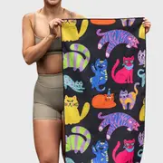 [Cheeky Winx] Cheeky Winx - Neon Cats X Teggun Ashleigh Gym Towel