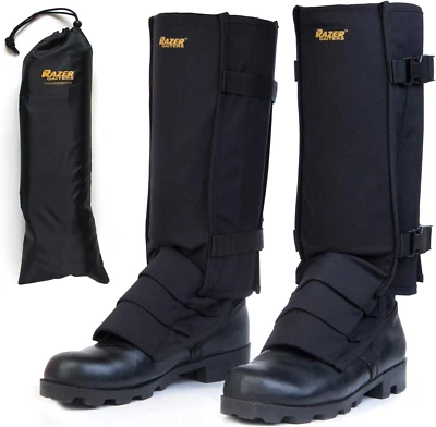 Razer Snake Gaiters for Hiking, Hunting - Snake Bite Protection Guards for Legs
