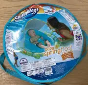 ⚡️SwimWays Infant Baby Spring Float - Adjustable Sun Canopy Swim Step 1 50+UPF