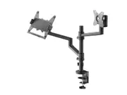 Goobay Monitor Mount Workstation Single Pole PRO - Black