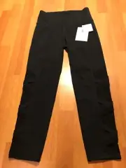 Athleta Mesh Capri Leggings Size XS Unique Cross Cross Designs UPF 50+ Yoga