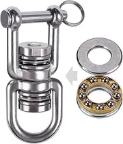 Besthouse Swivel With 2 Bearing, 360° Rotation, 770LB Capacity, Safest Rotational Device Hanging Accessory for Aerial Silks Dance, Web Tree Swing, Aerial Dance, Children's Swing, Yoga Sets