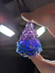 Tiny Blue Purple Gradient Christmas Tree Resin Resin Christmas Ornaments Evergr