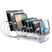 USB Charging Station, 120W Charging Docking Organizer for Multiple Devices, 1...