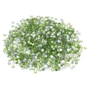 SS10/1440Pcs Glass Diamante Rhinestone, Man Made Gems, Light Green