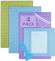 Cutting Mats Set for Cricut Joy Xtra, 4 Pack 8.5" x 12" (StandardGrip, StrongGrip, LightGrip) and Card mat 4.75" x 6.65", Adhesive Cutting Mats/Card mat Accessories for Cricut Joy Xtra
