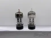 Matched Pair General Electric GE 12AT7/ECC81 Dual Triode Guitar Amp. Audio Vacuu