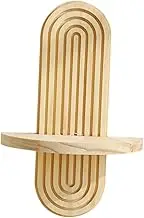 Boho Hanging Shelf Wall Mount Floating Shelf Decorative for Living Rooms Bedroom, 19.8cmx30cm