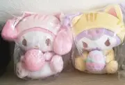 RARE My Melody,cinnamoroll Cat Costume BIG Plush doll SET