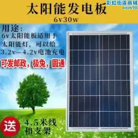 在飛比找露天拍賣優惠-光伏板太陽能6v30w18v30w家用新太陽能發電小型離網發